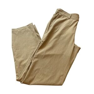 Roundtree Yorke Performance Pants Khaki Tan Work Play Perform Mens 34x32